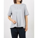 ブローディア BRODIAEA PREMIUMスムース YESスパンコール刺繍半袖Tシャツ (サックスブルー)