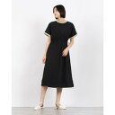 クリフ メイヤー KRIFF MAYER ストレッチナイロンリブワンピ (BLACK)