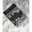 アルゴトウキョウ ARGO TOKYO Multi WAY Pattern Scarf 26123 マルチウエイパターンスカーフ 模様スカーフ スクエアスカーフ アクセサリー (ブラック)