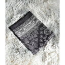 アルゴトウキョウ ARGO TOKYO Multi WAY Pattern Scarf 26123 マルチウエイパターンスカーフ 模様スカーフ スクエアスカーフ アクセサリー (ブラック)