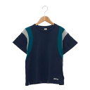 プティマイン petit main 【接触冷感】袖ライン配色Tシャツ (コン)