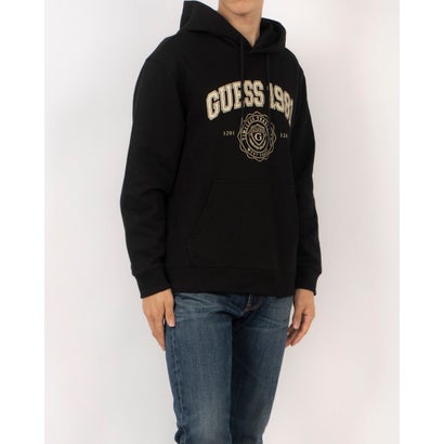 ゲス GUESS MEN'S L/Slv Hoodies (BLK)