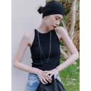 アニュアンス anuans カップインコンパクトニットトップス (BLACK)(4)