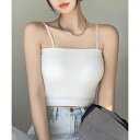 ガーリードール Girly Doll インナーパット付キャミソール【韓国ファッション】 (ホワイト)(4)