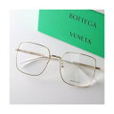 ボッテガヴェネタ BOTTEGA VENETA BOTTEGA VENETA メガネ BV1110O スクエア型 メタル (001/GOLD-GOLD-TRANSPARENT)
