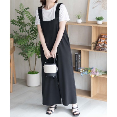 マックハウス Mac-House nAvy ポリツイルサロペットアンサンブル (ブラック) マックハウス Mac-House nAvy ポリツイルサロペットアンサンブル (ブラック)