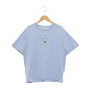 ラブトキシック Lovetoxic フロントキャラ刺繍Tシャツ (サックス)
