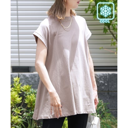 レカ reca 【接触冷感】フレンチスリーブフレアTシャツ(bel-bs-191)(ピンクミスト) レカ reca 【接触冷感】フレンチスリーブフレアTシャツ(bel-bs-191)(ピンクミスト)
