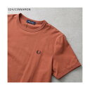 フレッドペリー FRED PERRY FRED PERRY Tシャツ M3519 Ringer T-Shirt (324/CINNAMON-オレンジ)