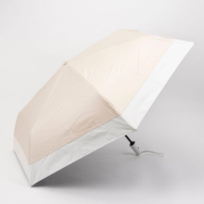 アドポーション ADPOSION 晴雨兼用 53? UV バイカラー 自動開閉 折畳み傘 日傘 (ベージュ)