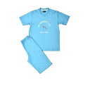 アダバット リラックスウェア アンダーウェア adabat RELAX WEAR / UNDER WEAR 半袖ニットパジャマ (ブルー)