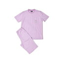 アダバット リラックスウェア アンダーウェア adabat RELAX WEAR / UNDER WEAR 半袖ニットパジャマ (ラベンダー)