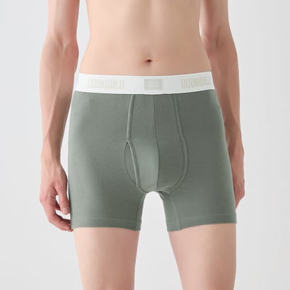 ボディワイルド BODY WILD 【オーガニックコットン混】ボクサーパンツ(前あき)(股上深め)BODY WILD by BEAMS DESIGN サウナコレクション 【返品不可商品】 (テイーグリーン)
