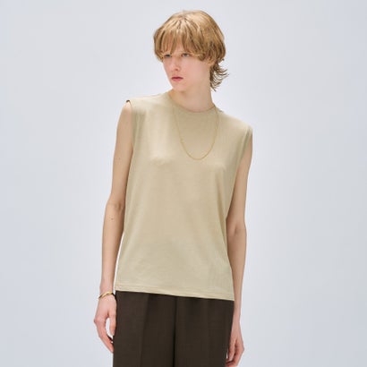 クロエンス cloenc 【マシンウォッシュ可】リブテレコタンクトップ （グレージュ(050)）
