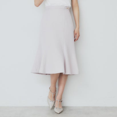 インデックス index 麻調マーメイドフレアスカート【洗濯機洗い可/吸水速乾/防シワ/イージーアイロン】 （ピンクベージュ(053)）