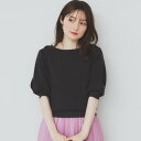 インデックス index 《6color/XS-LLsize》ドライタッチ デザインスリーブニット【洗濯機洗い可/接触冷感/抗ピル】 (チャコールグレー(014...
