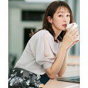 インデックス index 《6color/XS-LLsize》ドライタッチ デザインスリーブニット【洗濯機洗い可/接触冷感/抗ピル】 (グレージュ(050))(4)