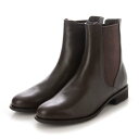 イング ing 【訳あり新品】 フラットサイドゴアブーツ (ダークブラウン)