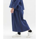 ノップドゥノッド nop de nod リネンサイドラインクロップドワイドパンツ (ダークブルー)(4)