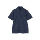 トーキョーシャツ TOKYO SHIRTS ポロシャツ 小花柄プリント 半袖 メンズ (ネイビー)