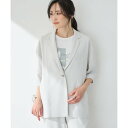 エーシーデザインバイアルファキュービック A/C DESIGN BY ALPHA CUBIC 【美モーション】半袖テーラードジャケット【接触冷感・UVカット】 (ライトグレー)