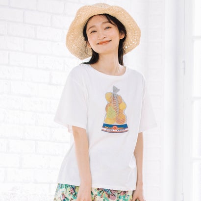 サブストリート マイスタンダード sabstreet my standard 【大きいサイズ】 9号・15号(M・3L) トロンプルイユフルーツTシャツ (オフホワイト) サブストリート マイスタンダード sabstreet my standard 【大きいサイズ】 9号・15号(M・3L) トロンプルイユフルーツTシャツ (オフホワイト)