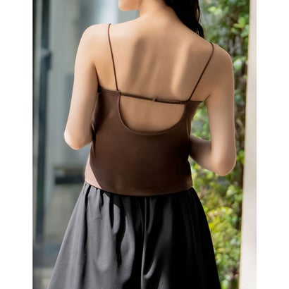 リエディ Re:EDIT ラッシュガードカップ付きキャミソール （モカブラウン）