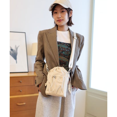 コルデ COLDE 【シーズンレス/軽量/コンパクト】ギャザーポケットミニショルダーバッグ （アイボリー）