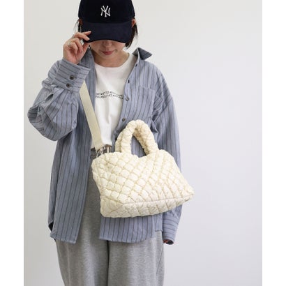 トライシル Trysil 【2way/デイリー/軽量】キルティング2wayトートバッグ （アイボリー）