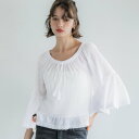 コカ coca レースクロップドブラウス (White)