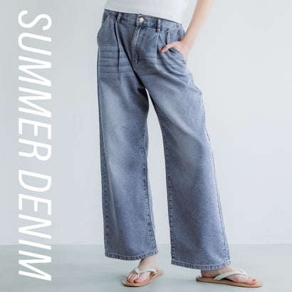 コカ coca サマーデニムタックパンツ （Blue）のサムネイル