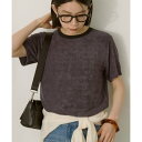 アメリカンホリック AMERICAN HOLIC パイルリンガーTシャツ (チャコールグレー)