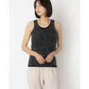 スタイルブロック STYLEBLOCK シャーリングシアータンク×リブタンクセット (チャコールグレー)