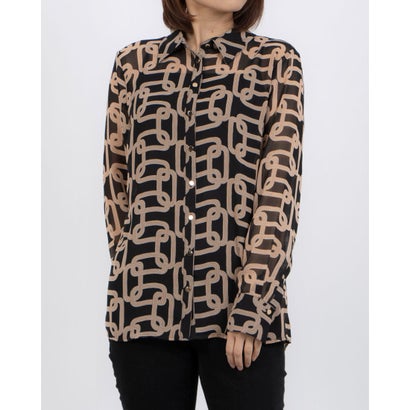 フェイズ エイト Phase Eight Cora Chain Print Shirt (Black) フェイズ エイト Phase Eight Cora Chain Print Shirt (Black)