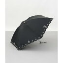 ニナ リッチ NINA RICCI NINA RICCI(ニナリッチ)花柄刺しゅう晴雨兼用パラソル(クイックオープン折りたたみ傘) (ブラック)(4)