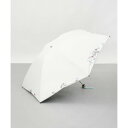 ニナ リッチ NINA RICCI NINA RICCI(ニナリッチ)花柄刺しゅう晴雨兼用パラソル(クイックオープン折りたたみ傘) (オフホワイト)