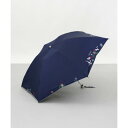 ニナ リッチ NINA RICCI NINA RICCI(ニナリッチ)花柄刺しゅう晴雨兼用パラソル(クイックオープン折りたたみ傘) (ネイビー)