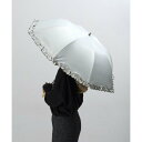 セットアップセブン SETUP7 PUスカラップデコラフリルトップレス UVカット 晴雨兼用 折りたたみ傘 23533 CLIR (オフホワイト)