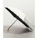 セットアップセブン SETUP7 PUプチフラワー刺繍ミニ UVカット 晴雨兼用 折りたたみ傘 23548 CLIR (オフホワイト)