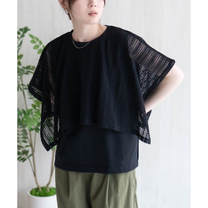 ハッシュアッシュ HusHusH ケープ調T