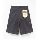 ディッキーズ Dickies ワイドルーズショートパンツ (チャコール)