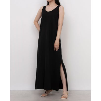 エンライトメント ENLIGHTENMENT レーヨンウラゲマキシワンピ (ブラック)