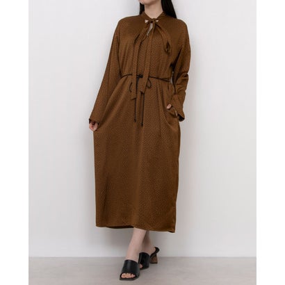 エンライトメント ENLIGHTENMENT DOT BOW TIE DRESS (ブラウン) エンライトメント ENLIGHTENMENT DOT BOW TIE DRESS (ブラウン)