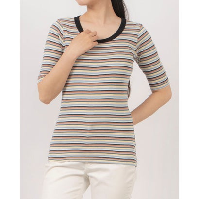 ロバート・ピー・ミラー Robert P. Miller Robert P. Miller Panel-rib H/S Teeロバートピーミラー パネルリブ ハーフスリーブT （マルチボーダー）