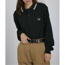 フレッドペリー FRED PERRY Ls Twin Tipped Polo Shirt M3636 (ダークグリーン)