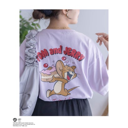 マックハウス Mac-House Tom and Jerry プリントTシャツ (ピンク) マックハウス Mac-House Tom and Jerry プリントTシャツ (ピンク)