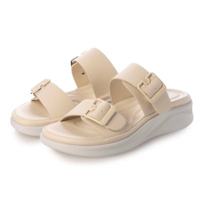 ブランコワール Balancoire ダブルベルト 軽量 リラックスサンダル (アイボリー)