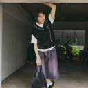 ティーケー タケオ キクチ tk.TAKEO KIKUCHI クロップドVネックニットベスト (ブラック(019))