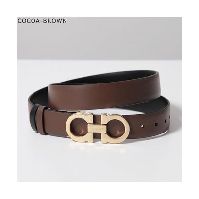 サルバトーレフェラガモ Salvatore Ferragamo SALVATORE FERRAGAMO ベルト 23 A565 ダブルガンチーニ (COCOA-BROWN/ブラウン)