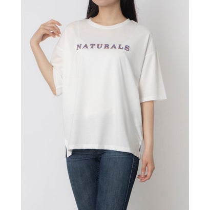 ブローディア BRODIAEA 歯ブラシ加工カラフルロゴ半袖Tシャツ （オフホワイト）